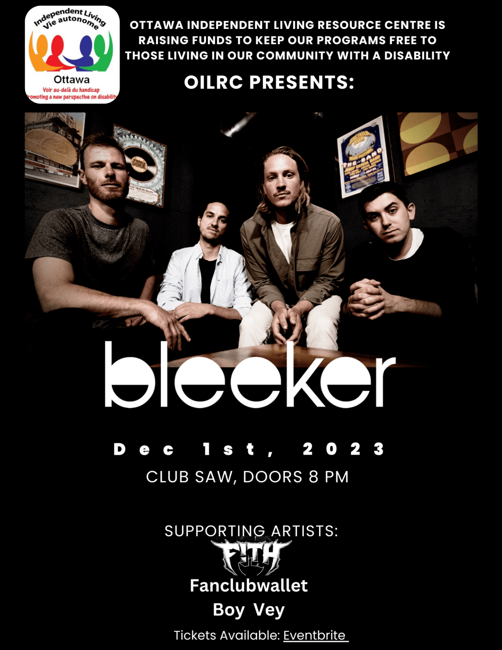 OILRC Fundraiser- December 1st&nbsp;2023